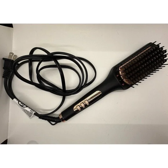 Nicebay Hair Straightener Brush Negative Ion Hair - Black/Yellow Tested - Picture 2 of 7